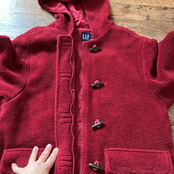 Gap Spring/Fall Teddy Jacket with Zipper & Toggles - Picture 6 of 8